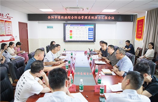 岳陽市慢性病綜合防治管理平臺系統(tǒng)演示匯報會召開